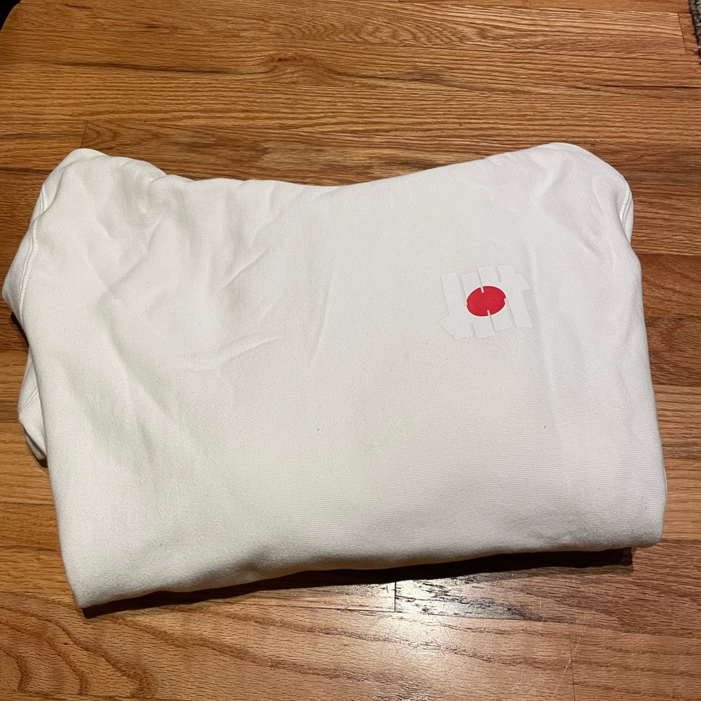 Undefeated white hoodie. Size large.